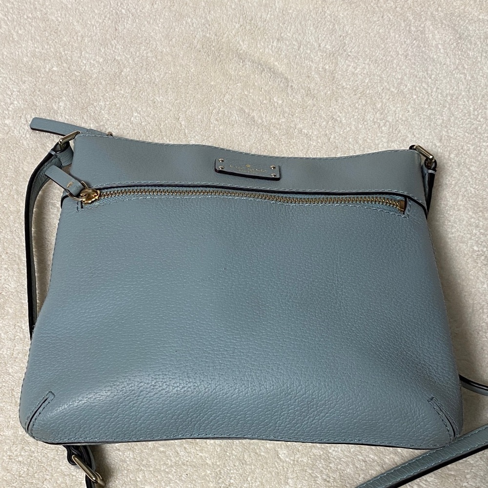 Kate Spade Leather Light Blue Crossbody Bag - Picture 6 of 9